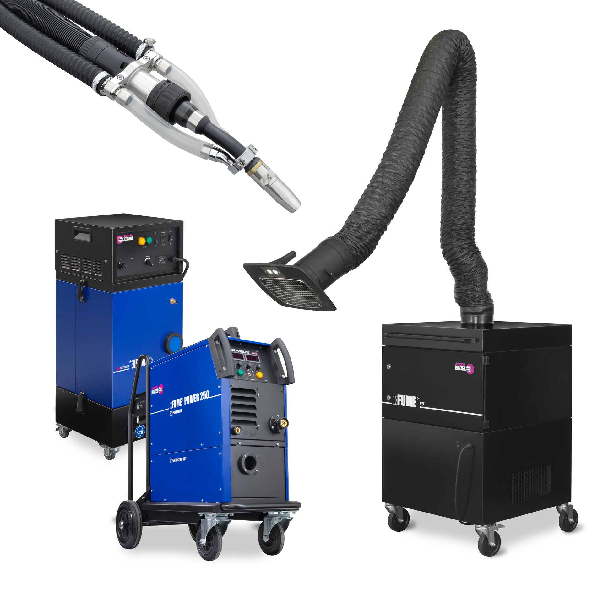 xfume saldatura estrazione fumi abicor binzel